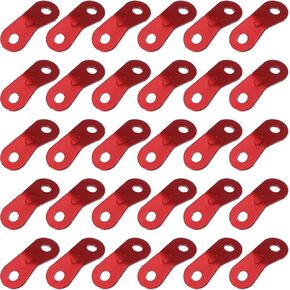 30 Pcs Guyline Cord Adjuster Tent Tensioners Rope Adjuster for Tent Hiking Camping Tent Rope Tensioner Guyline Holder for Outdoor Activities