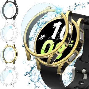 Screen Protector Case for Samsung Galaxy Watch 5/Galaxy Watch 4 40mm, [4+4Pack] Bumper & Face Cover Replacement for Galaxy Watch 5/Galaxy Watch 4 40mm Accessories