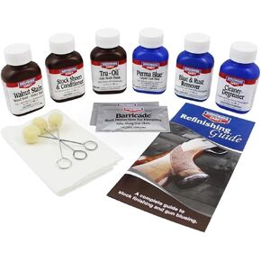 Birchwood Casey Easy-to-Use Deluxe Perma Blue & Tru-Oil Complete Finishing Kit for Gun Blueing and Stock Finishing