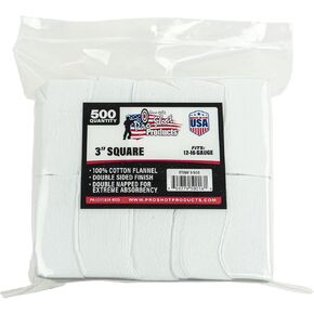 Pro Shot.22-.270 Cal. 11/8" SQ. 500CT. Patches