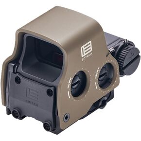 EOTECH HWS EXPS2 Holographic Red Dot Sight, 1 Dot Reticle, Black w/Tan Hood, EXPS2-0B/T