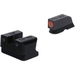 TRUGLO Tritium Pro Handgun Night Sights, Compatible with CZ Handguns Compact Gun Sights with Daylight White Dots, Night Tritium Dots & Focus Lock Front Ring