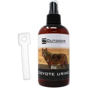 8 oz. Coyote Urine Spray with Scent Wick - Protect Your Home, Lawn and Keep Squirrels Out of Garden
