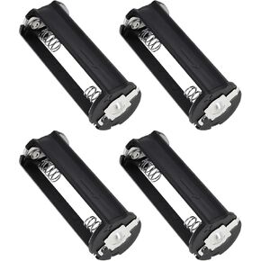 4Pcs AAA Battery Holder Battery Storage Adapter Case Cylindrical Battery Holder Accessories for Flashlight Torch Toys Lamps