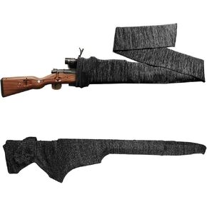 Gun Socks for Rifles and Shotguns with Scopes 55x5.9 inch Knit Gun Cover Dust Resistant for Hunting Tactical Gear Gun Storage Sleeve