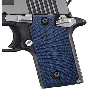 Cool Hand G10 Grips Replacement for Sig Sauer P238, Black Gun Grips Screws Included, Without Ambi Safety Cut, Sunburst Texture, 5/32" Thin, 4 Colors for Your Choice