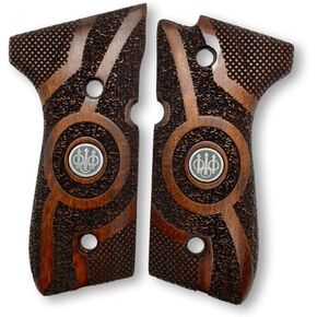 Wooden Handmade Grips for Beretta 92FS, 92, 92F, 92A1, 92FS INOX, 92G, 92D, 96, 96D, 96A1, M9, M9A1 and Girsan Regard MC Grips, Cachas para 9mm Beretta 92FS (92 F - Zib Series)