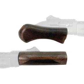 Turkish Walnut Wood Furniture Kit – Premium Forend and Grip Set | Fits Mossberg Shockwave 590 Model ONLY
