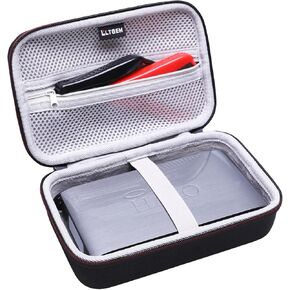 LTGEM Hard Travel Charger Case Compatible with Halo Bolt 58830/57720 / ACDC Max 55500 mWh Portable Emergency Power Kit, Portable Phone Laptop Charger, Car Jump Starter-Black (Case Only)