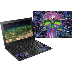MightySkins Skin Compatible with Lenovo 500E Chromebook 11.6" (2018) - Hard Wired | Protective, Durable, and Unique Vinyl Decal Wrap Cover | Easy to Apply, Remove, and Change Styles | Made in The USA