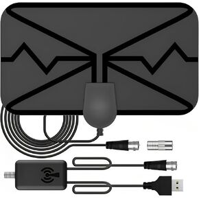 TV Antenna-TV Antenna Indoor, Antenna for Smart TV,Digital TV Antenna Support 4K 1080P for Smart TV and All Older TV's-Signal Booster 10FT Coax HDTV Cable in Saudi Arabia
