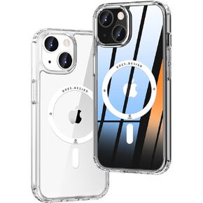 ONES for iPhone 16 HD Clear Slim Hard Case 【PC + TPU Hybrid】 【Shockproof Airbags Military-Grade Protection】 Raise Edges Protect Camera & Screen,【Anti Yellow & Slip】 Transparent Silicone Cover