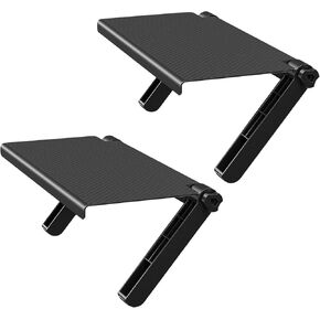13-Inch Wide Platform TV Top Shelf - Adjustable Cable Box Shelf for Wall Mounted TV Shelf for Cable Box, Streaming Devices, Router and Home Decor Easy to Install Monitor Top Shelf for TV, 2 Pack
