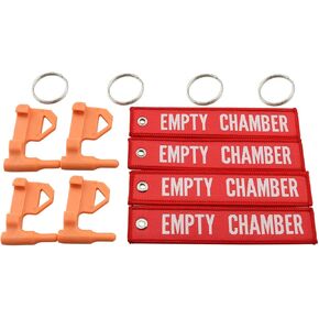 Safety Flag ZCZQC 4pcs Orange AR15 Safety Flags with 4pcs Red Nylon Tags for Toy Gun