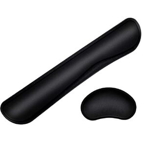 TONOS Keyboard Wrist Rest - 17" Wrist Rest for Computer Keyboard with Memory Foam, Ergonomic Design Wrist Rest Set for Easy Typing, Wrist Pain Relief, Anti-Skid Wrist Rest for Office/Gaming/Laptop