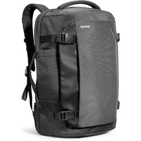 tomtoc Travel Backpack 40L, TSA Friendly Flight Approved Carry-on Luggage Hand Water-resistant Lightweight Business Rucksack, Durable Large Weekender Bag Daypack Fits 17.3 Inch Laptop