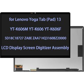 5D18C18727 Screen Replacement for Lenovo Yoga Tab (Pad) 13 YT-K606F YT-K606M YT-K606 ZA8E ZAA7 HQ3160BZ20000 LCD Display Touch Screen Digitizer Assembly
