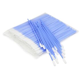 Wellgler's 6.42'' Gun Cleaning Swabs, Long swabs,Microfiber Foam swabs(Blue 200pcs)