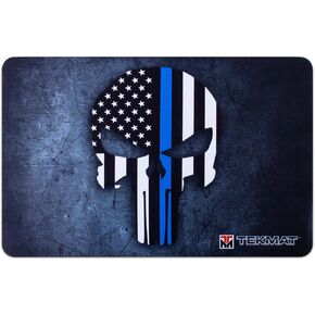 TekMat Thin Blue Line Punisher Gun Cleaning Mat, Black