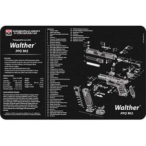 TekMat Walther PPQ Mod2 Gun Cleaning Mat,Black