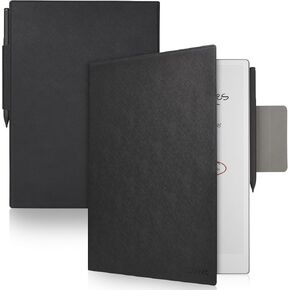 Caweet Case for Remarkable Paper Pro 11.8 Inch 2024 Released, Premium PU Leather Lightweight Book Folio Cover with Bulit-in Magnet & Pen Holder, Black