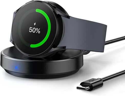 حامل شاحن لاسلكي من إنتوفال لساعة سامسونج جالاكسي 6/5/4/3، نشط 2/1، شاحن مغناطيسي ومحمول لجهاز جالاكسي، ملحقات قاعدة شحن سريعة لساعة جالاكسي (T1S، CC) in Kuwait