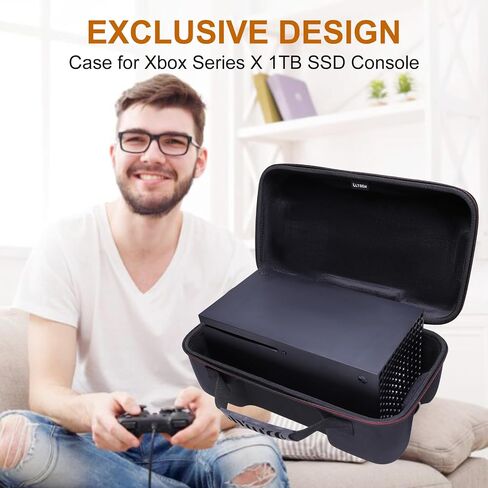 حافظة LTGEM متوافقة مع وحدة تحكم ألعاب Xbox Series X/S سعة 1 تيرابايت SSD (من الداخل: 14.4 بوصة × 7.8 بوصة × 3.8 بوصة)، حافظة فقط in Saudi Arabia