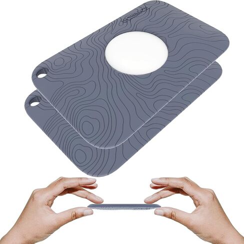[Never Pops Out, Double-Sided Flat] Upgraded AirTag Holder for Wallet, Apple AirTag Card Case, Slimmer Than AirTag Itself, No Bulging, Sturdy, No Deformation of Wallet for Long Time Use (Black) in Saudi Arabia
