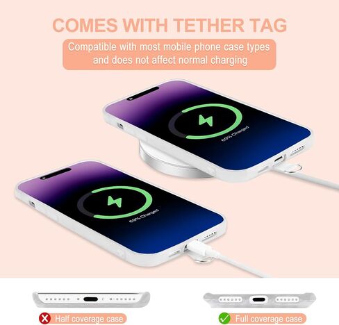 Phone Lanyard Crossbody Phone Lanyard with Tether Tab Acrylic Chain Phone Crossbody Strap with Card Holder in Saudi Arabia
