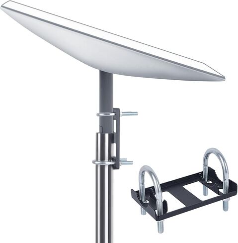 Pole Mount for Starlink gen 2, Antenna Starlink Pole Mount Adapter with U Bolt Pole Clamp Bracket Kit, Heavy Steel TV Satellite Dish Pipe Pole Clamp for Starlink Pole Mount Bracket in Saudi Arabia
