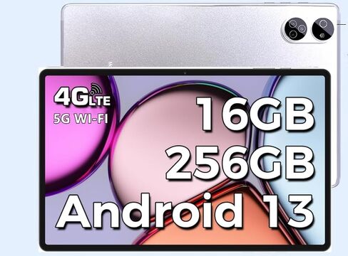 جهاز لوحي أندرويد 10.1 بوصة، 4G LTE بشريحتي اتصال، ذاكرة وصول عشوائي 16 جيجابايت، تخزين 256 جيجابايت، يدعم تمديد 1 تيرابايت، شاشة لمس IPS، كاميرا مزدوجة، واي فاي/WLAN/بلوتوث/نظام تحديد المواقع، TYD-109 in Kuwait