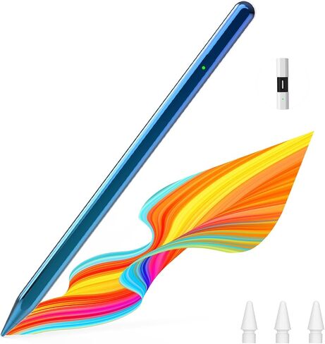MoKo Stylus Pen for iPad, Alternative to Apple Pencil USB-C for iPad Pro 13/11" (M4) 2024, iPad Pro 12.9/11", iPad Air 13/11" (M2) 2024/6/5/4/3, iPad Mini 6/5, iPad 10/9/8/7/6, White in Saudi Arabia