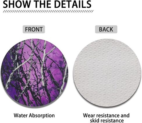 Jeiento Halloween Decoration Coasters Car Coasters Absorbent Cup Holder Drink Coaster for Men Women Novelty Car Accessories Decorations Gifts 2.8 Inch in Kuwait