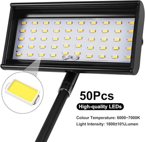 Trade Show Lights LED Display and Exhibit Arm Lighting, Connectable Tradeshow Lights Included Clamps, Mounting Brackets, Power Cables, Connect Cables (2pcs Grey) in Saudi Arabia