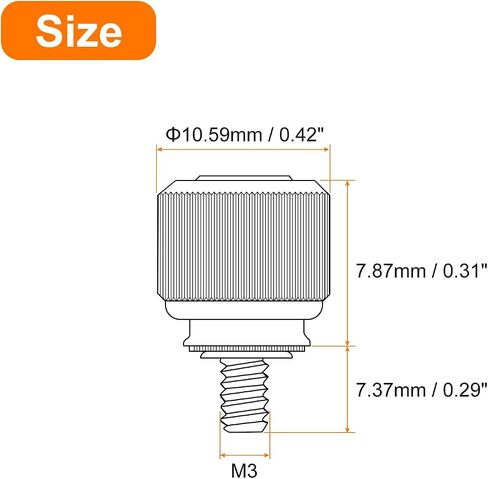 uxcell 5 قطع M4-0.7x5.84 ملم حافظة كمبيوتر من الفولاذ المقاوم للصدأ، PF11 رأس مخرش زنبركي مثبتة ذاتيًا لحافظة الكمبيوتر الشخصي، فضي أبيض in Saudi Arabia