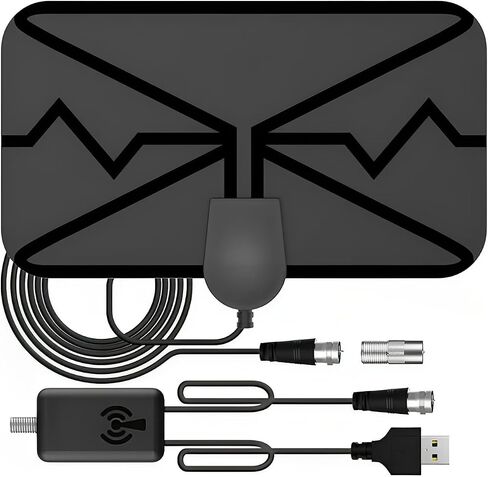 TV Antenna-TV Antenna Indoor, Antenna for Smart TV,Digital TV Antenna Support 4K 1080P for Smart TV and All Older TV's-Signal Booster 10FT Coax HDTV Cable in Saudi Arabia
