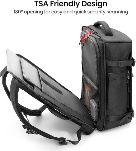 tomtoc Travel Backpack 28L, TSA Friendly Flight Approved Carry-on Luggage Hand Water-resistant Lightweight Business Rucksack, Durable Bag Fits 16 Inch Laptop in Saudi Arabia