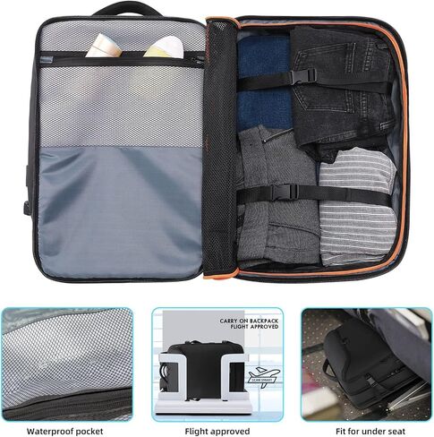 Vacuum backpack with pump,compression backpack for travel,50l Airback Backpack With Vacuum Seal,Business Back Pack,USB Charging Port bags Water Resistant Travel Backpack for Women & Men in Saudi Arabia