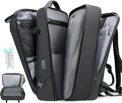 Vacuum backpack with pump,compression backpack for travel,50l Airback Backpack With Vacuum Seal,Business Back Pack,USB Charging Port bags Water Resistant Travel Backpack for Women & Men in Saudi Arabia