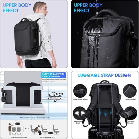 Vacuum backpack with pump,compression backpack for travel,50l Airback Backpack With Vacuum Seal,Business Back Pack,USB Charging Port bags Water Resistant Travel Backpack for Women & Men in Saudi Arabia