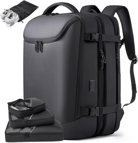 Vacuum backpack with pump,compression backpack for travel,50l Airback Backpack With Vacuum Seal,Business Back Pack,USB Charging Port bags Water Resistant Travel Backpack for Women & Men in Saudi Arabia