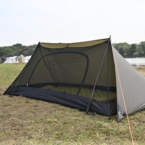 onewind Shelter, Camping Tarp Set Include Emergency Shelter, BugNet and Tent Footprint, Ripstop Silnylon with Silicone PU Coating Survival Shelter Tent for Camping, Hiking, Backpacking in Saudi Arabia