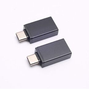 DEVMO 2PCS USB-C Male Type C to USB Adapter 2.0 A Female Data Converter Connector Adaptor