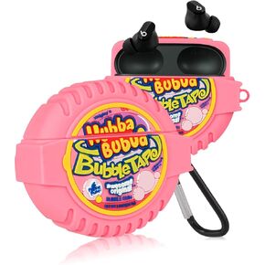 Jowhep Case for Beats Studio Buds Funny Unique 3D Design Cute Silicone Cover Fashion Kawaii Cool Fun Cartoon Wireless Powerbeats Cases for Beats Earbuds Headphones for Girls Boys Teen Bubble Gum