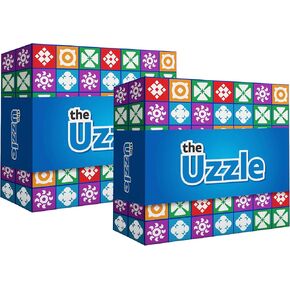 3.0 by Uzzle Games - 2-8 Players Board Game Bundle, Family Board Games for Children & Adults, Block Puzzle Games for Ages 4+ (2 Pack)