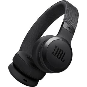 JBL Live 670NC - Wireless On-Ear Headphones with Adaptive Noise Cancelling with Smart Ambient, Up to 65H battery life with speed charge, Lightweight, comfortable and foldable design (Black) (Renewed)