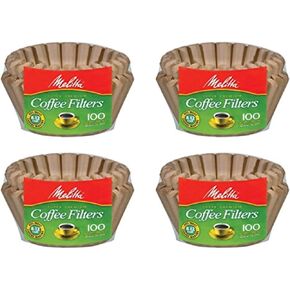 Melitta 8-12 Cup Basket Filter Paper (Natural Brown, 400 Count)