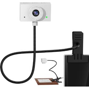 Eye Contact Webcam for PC,1080P Center Cam with Microphone Plug & Play Computer Camera with Adjustable Gooseneck,Middle Screen Webcam for Zoom,Video Call, Skype, Teams