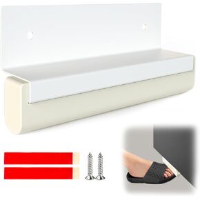 Foot Pull for Trash Cabinet Drawer, Hand-Free Design for Kitchen Garbage Cabinet, Touchless Opener for Full Overlay Cabinet Door (0.6''W-Suitable for Thin Cabinet Door)