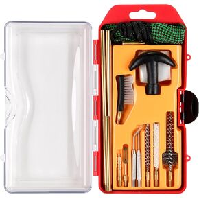 Gun Cleaning Kit .22 and .223 Caliber Cleaning Kit Rifle 5.56 Cleaning Kit with Portable Carrying Case, Brushes, Cleaning Rod